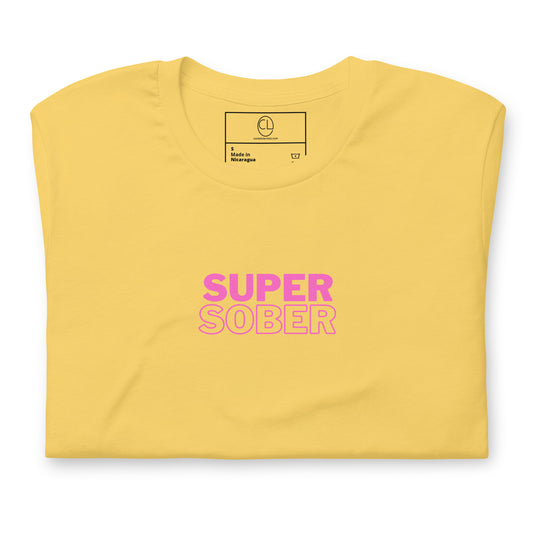 Super Sober Pink/Yellow Tee